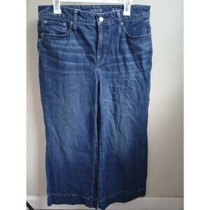 Womens‎ J CREW RE-IMAGINED 32P" Waist '96 Denim Trouser Jeans Dark Wash